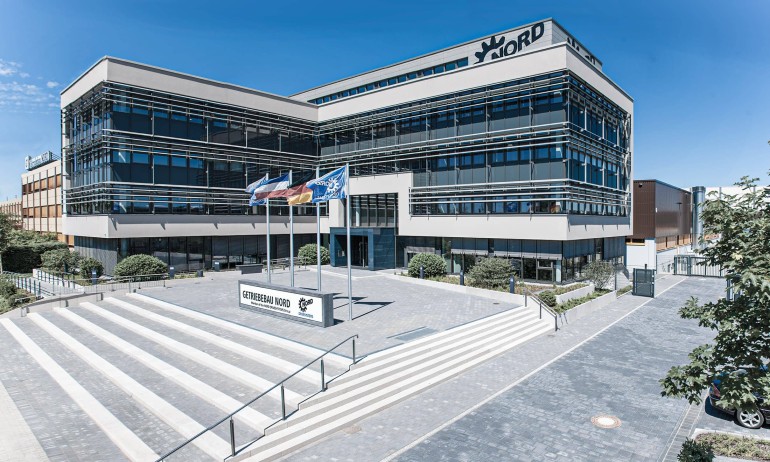 Exterior building photo of NORD Gear headquarters in Bargteheide Germany